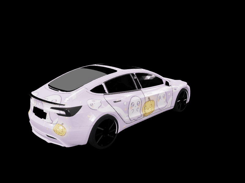 Kiwaieeee - Model 3 Highland Performance custom Tesla Model 3 wrap design
