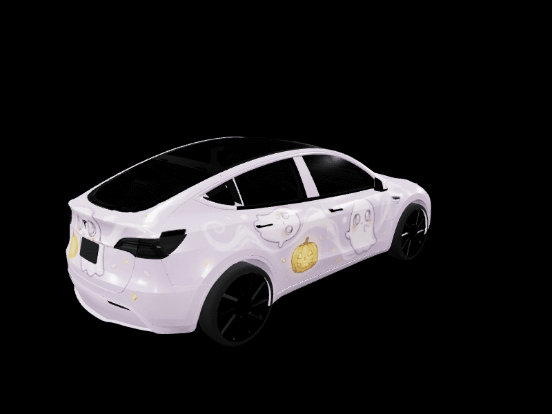 Kiwaieeee - Model Y Pre-2025 (Original) custom Tesla Model Y wrap design