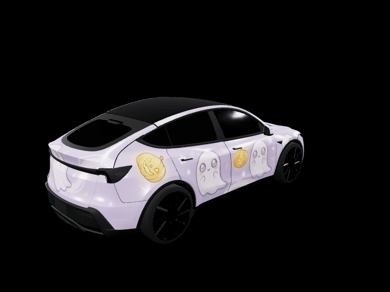 Kiwaieeee - Model Y Juniper Standard AWD custom Tesla Model Y wrap design