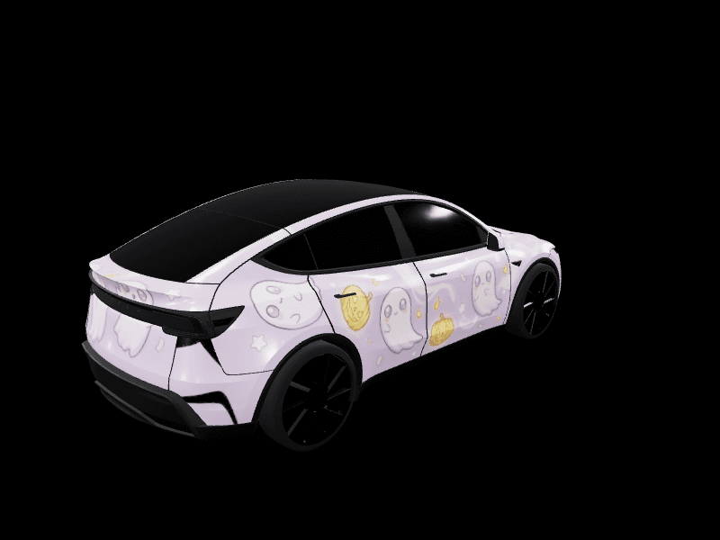 Kiwaieeee - Model Y Juniper Performance custom Tesla Model Y wrap design