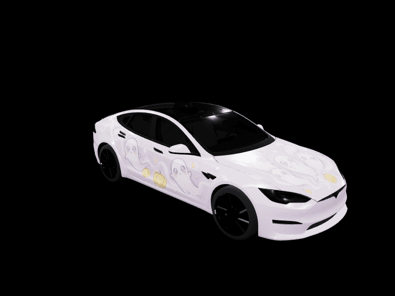 Kiwaieeee - Model S Pre-2021 (Original) custom Tesla Model S wrap design