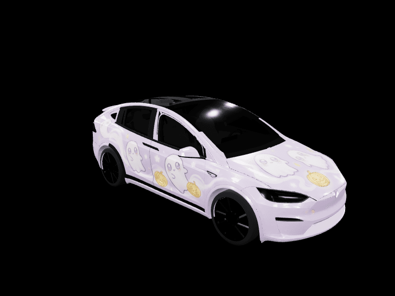 Kiwaieeee - Model X All Variants custom Tesla Model X wrap design