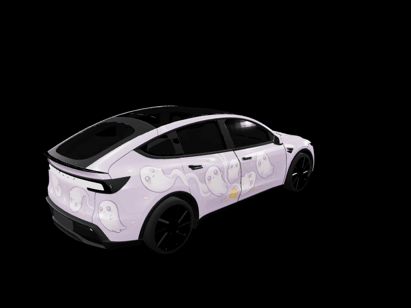 Kiwaieeee - Model Y Long Range custom Tesla Model Y wrap design