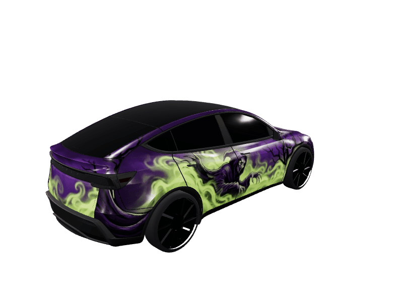 Witchwood - Model Y Juniper Premium custom Tesla Model Y wrap design