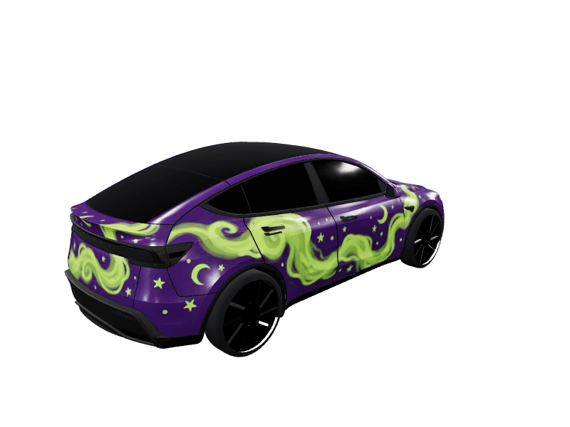 Witch's Brew - Model Y Juniper Premium custom Tesla Model Y wrap design