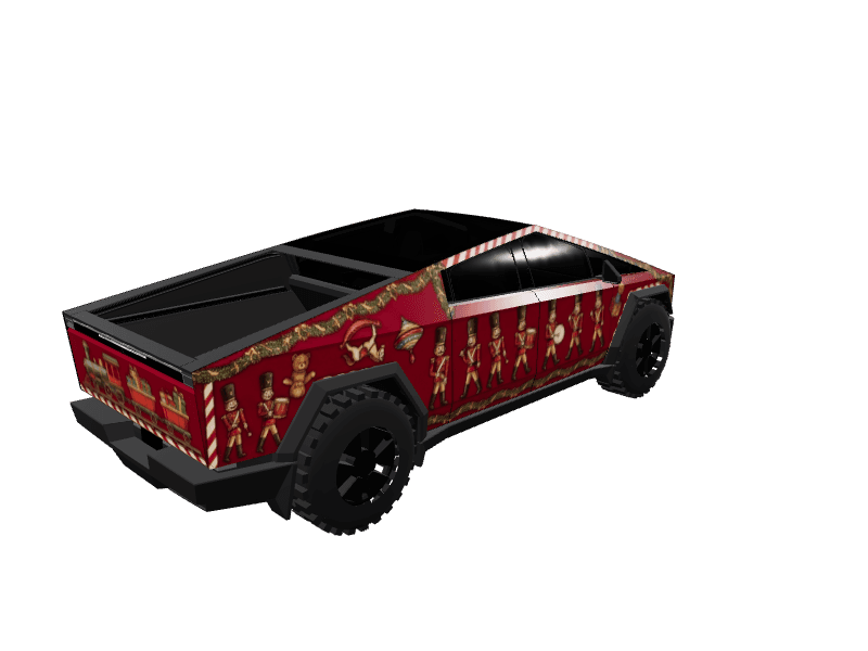 Toy Workshop Parade - Cybertruck All Variants custom Tesla Cybertruck wrap design
