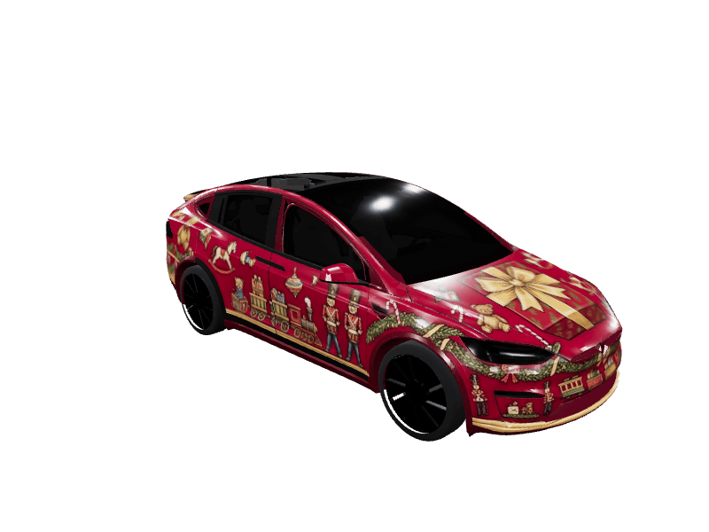 Toy Workshop Parade - Model X All Variants custom Tesla Model X wrap design