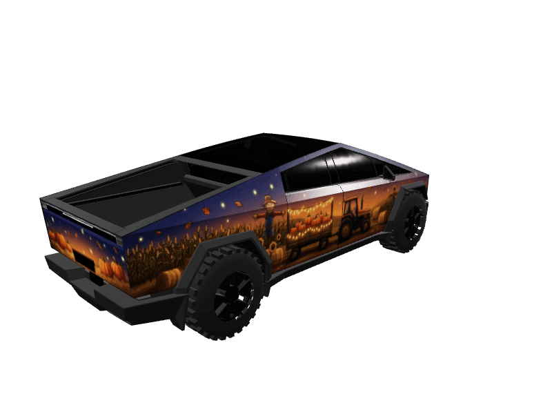Harvest Moon Hayride - Cybertruck All Variants custom Tesla Cybertruck wrap design
