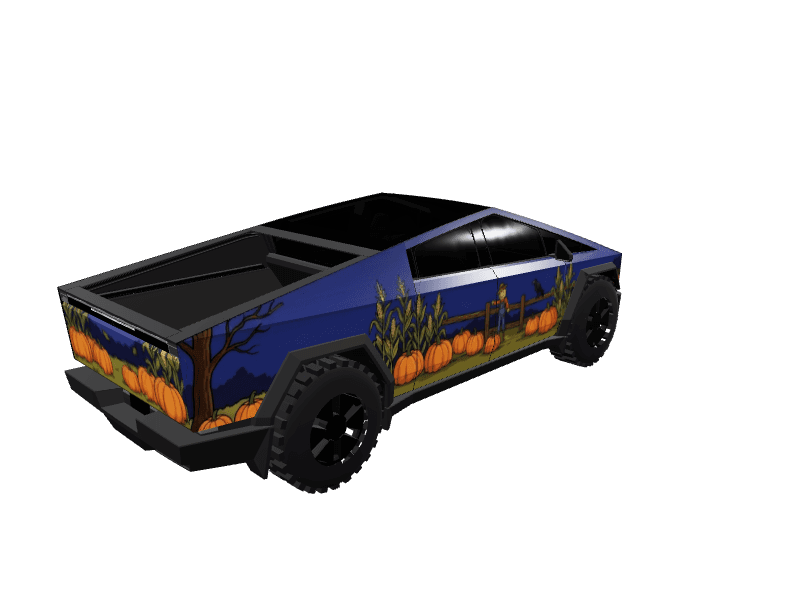 Scarecrow Pumpkin Patch - Cybertruck All Variants custom Tesla Cybertruck wrap design
