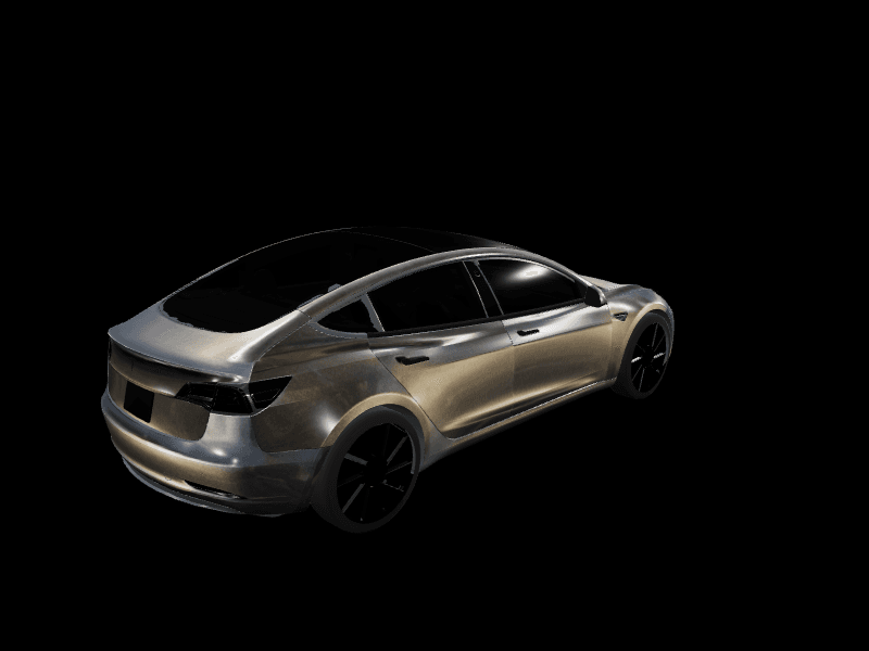 Dravit Grey Metallic custom Tesla Model 3 wrap design