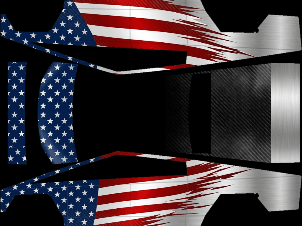 Merica wrap - Cybertruck All Variants: flat Tesla Paint Shop wrap file for the Tesla Cybertruck