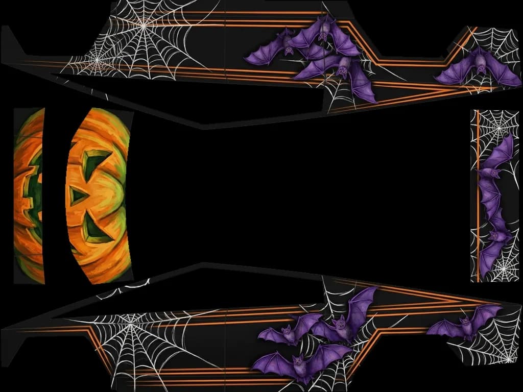 Web Runner - Cybertruck All Variants: flat Tesla Paint Shop wrap file for the Tesla Cybertruck